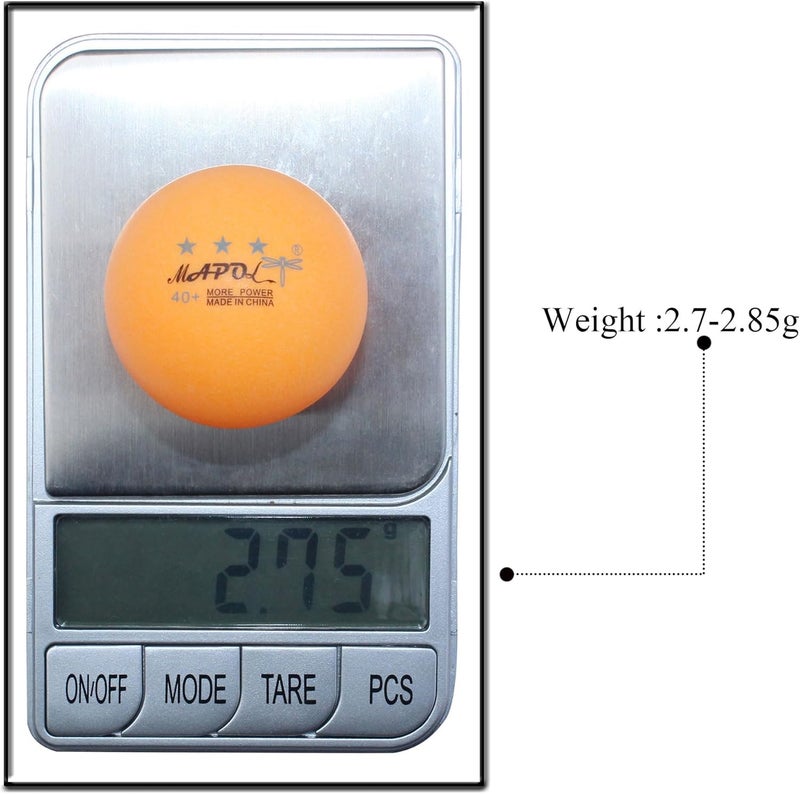 MAPOL 60/22 Count 3-Star 40+ Premium Ping Pong Balls Advanced Practice Table Tennis Ball - Image 4